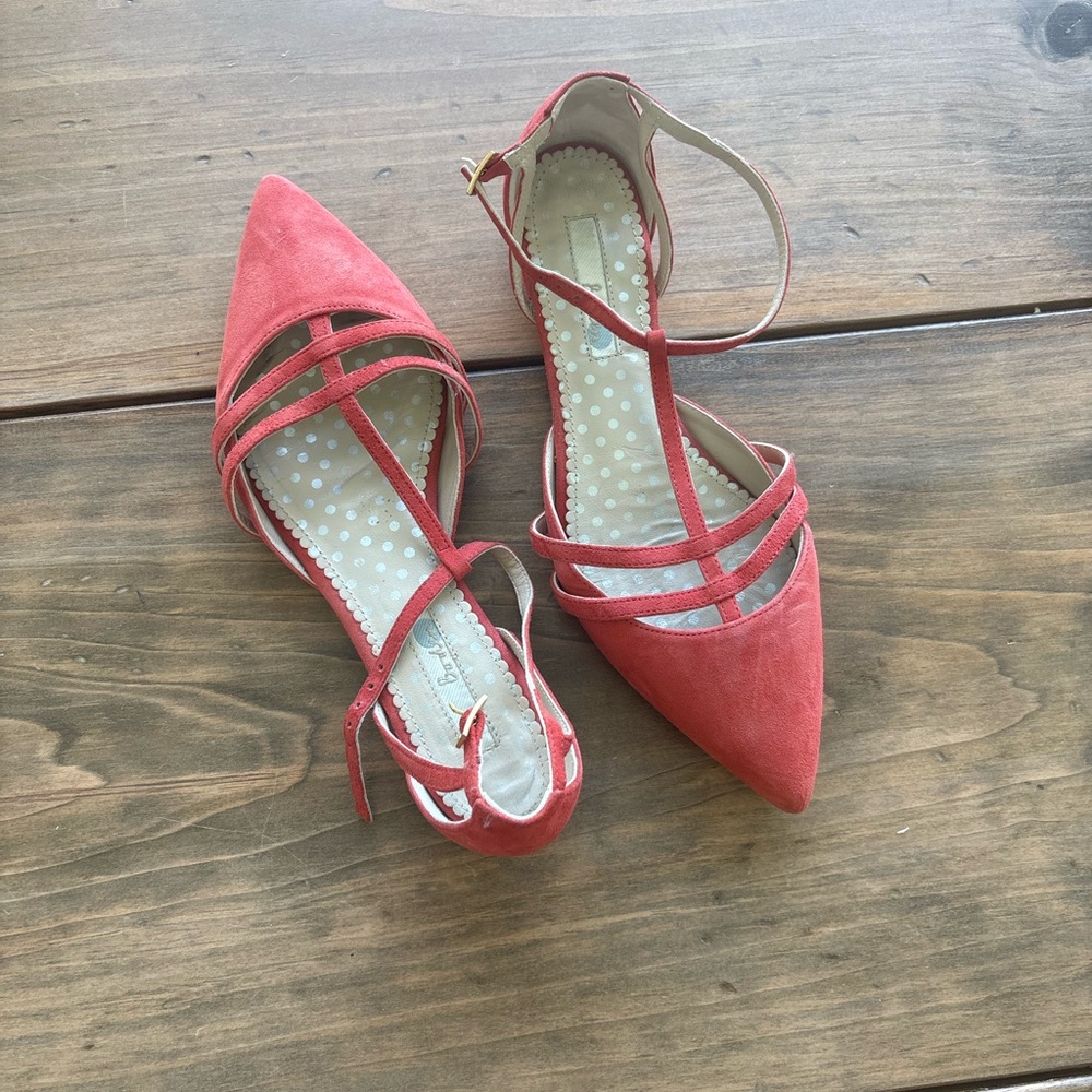 Boden suede pointy toe flats
